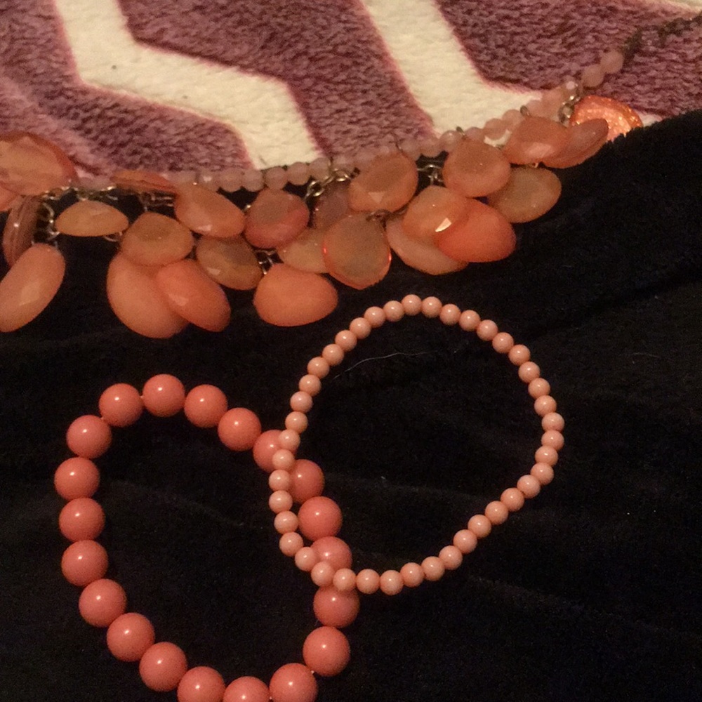 Coral jewelry set